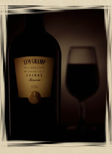 Tim Gramp Wines - Bottle and wine glass